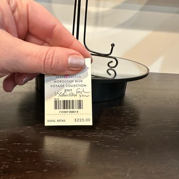 Cole Haan Travel Clutch Voyage Collection Moroccan Blue Large Zip Around Wallet - Picture 12 of 12